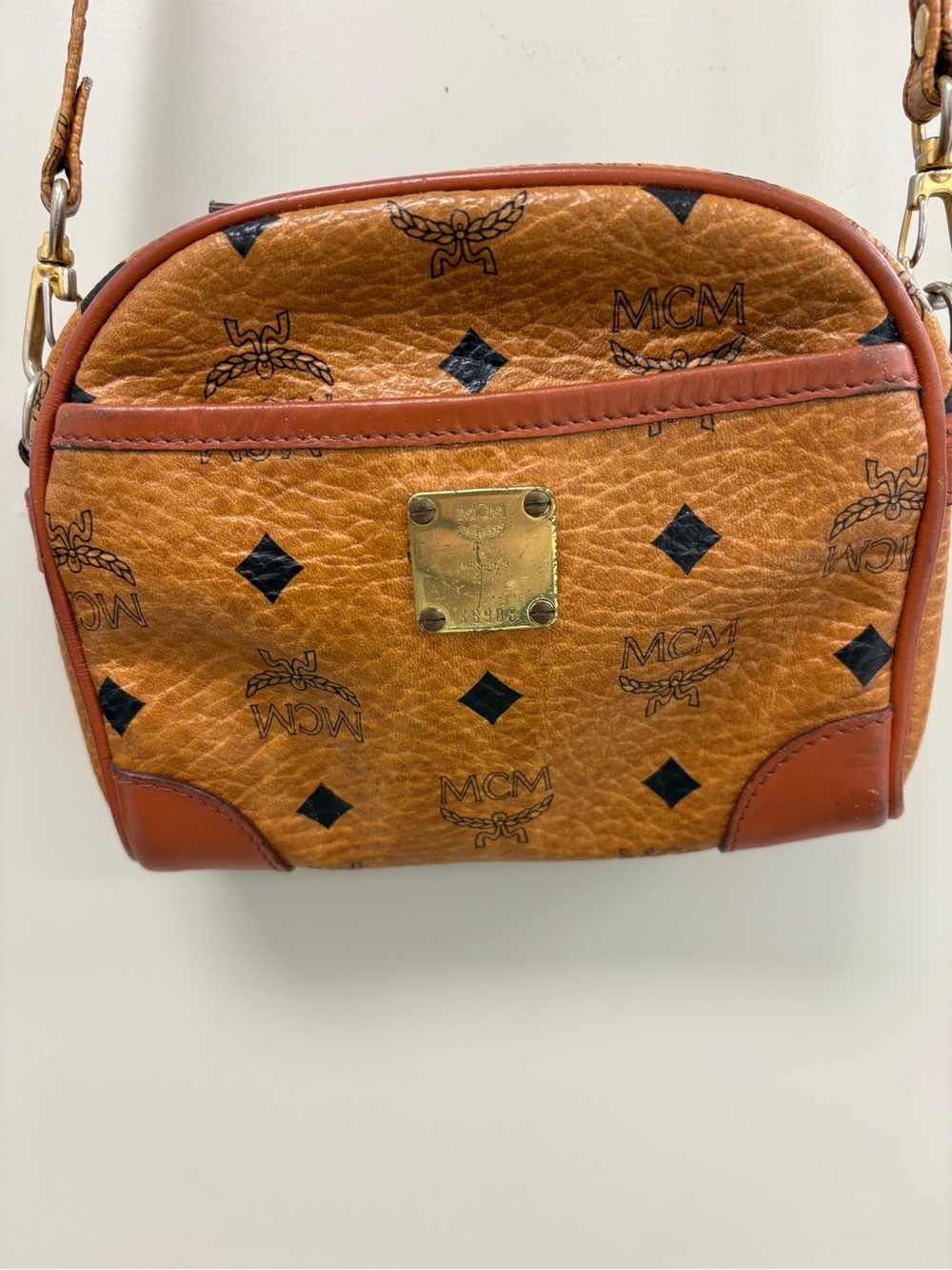 Vintage MCM Michael Cromer Golf Camera Crossbody Bag